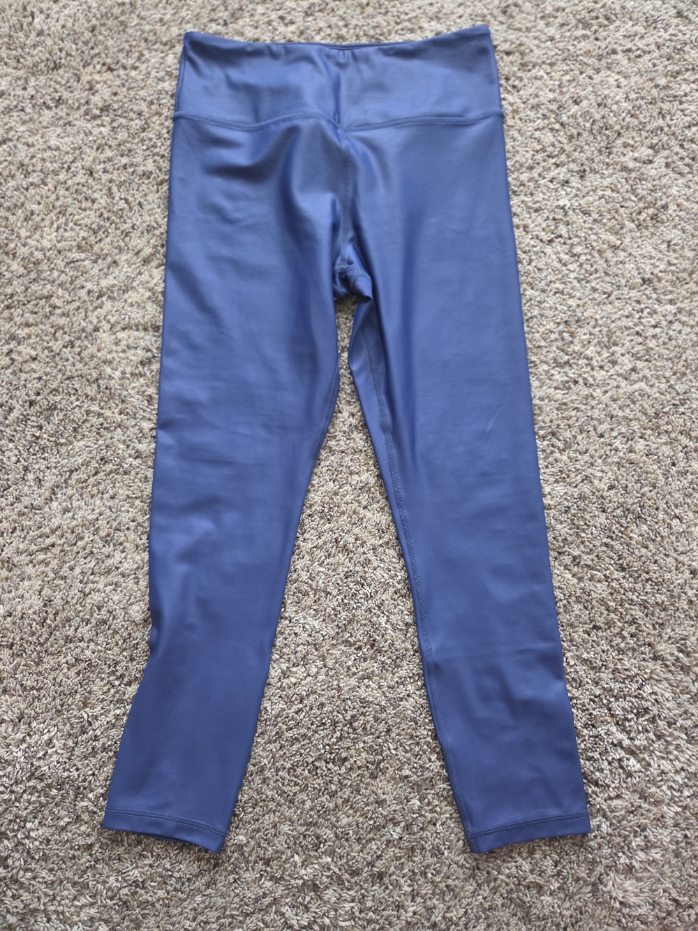 Zyia Metallic Blue Active Leggings